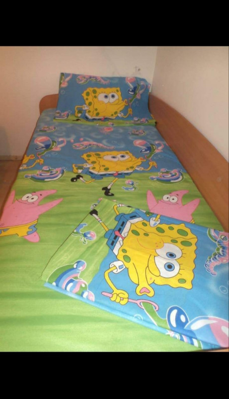 Spužva Bob dječija posteljina (100% PAMUK)