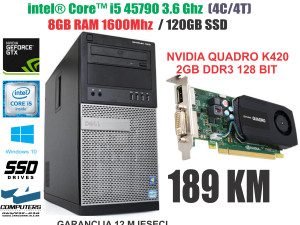 RACUNAR i5 4590/NVIDIA 2GB/SSD/8GB RAM