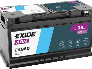 Akumulator Exide AGM 95 96 AH 95AH 96AH 850 A za start stop