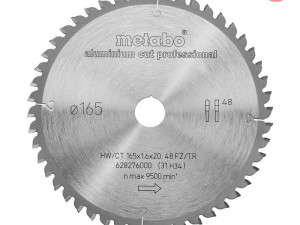 Metabo List Kružne Pile Za Aluminium 160x20mm / Z=48