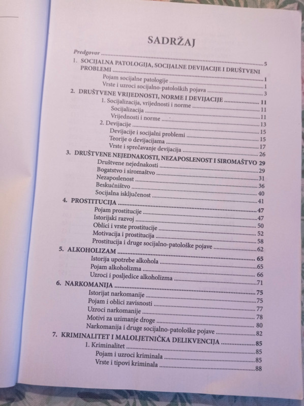 SOCIJALNA PATOLOGIJA I DRUŠTVO Milosavljević Kovačević Borota