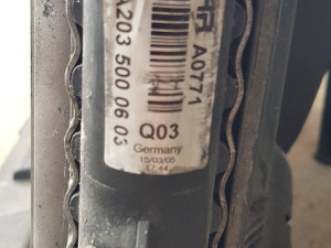 Hladnjak vode mercedes W203 220cdi A2035000603