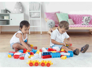 Željeznička stanica vozić Dolu kocke, igračke