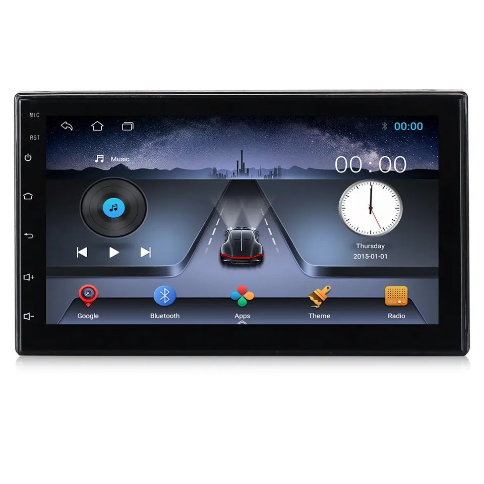 Android 2DIN Auto Radio Navigacija WiFi 7" Display CD/DVD/MC/Radio