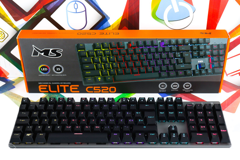 Gaming tipkovnica MS Elite C521 mehanička LED RGB