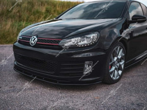 VW Golf 6 GTI GTD MAXTON V2 prednji lip spoiler crna GG