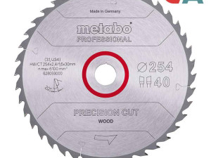 Metabo List Kružne Pile 2542,4/1,630 / Z40 Precision Cut Wood Pro