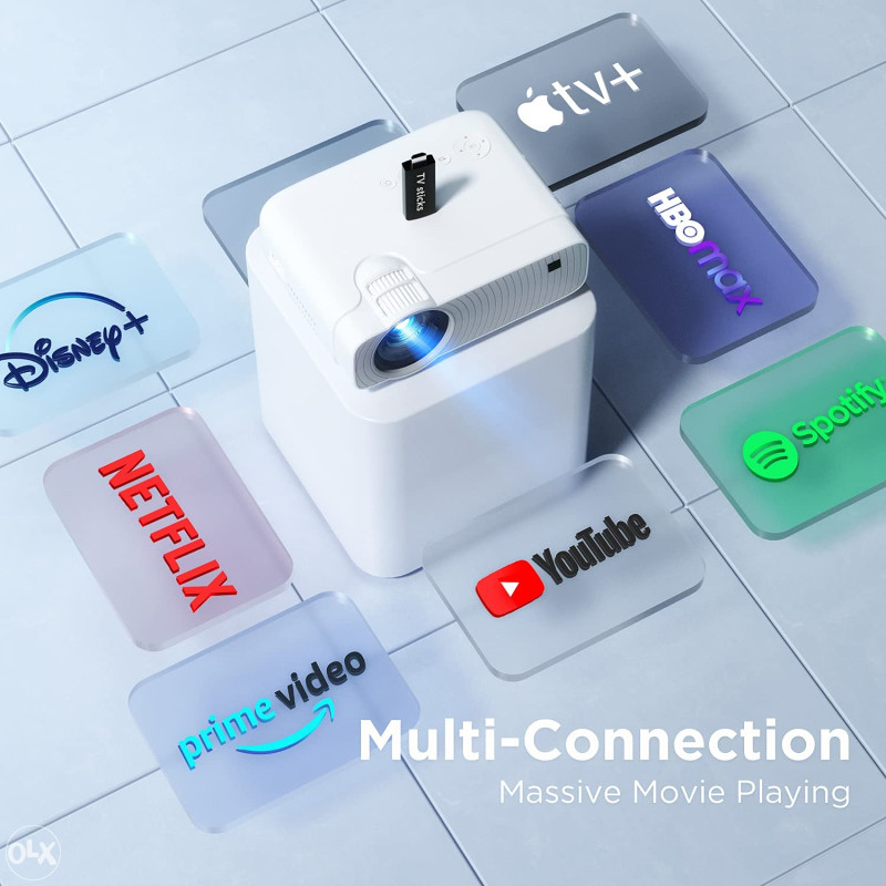 ABOX GC357 WIFI projektor, native 720p, HDMI, VGA, mobitel