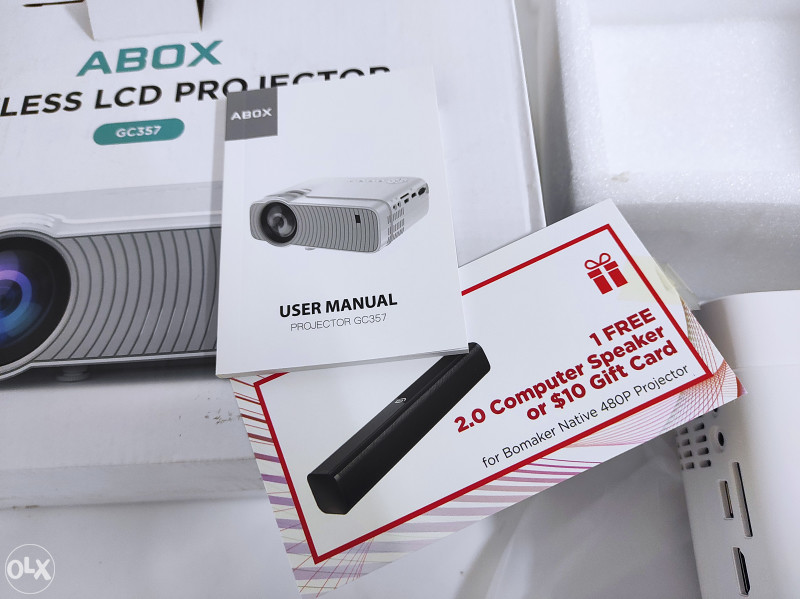 ABOX GC357 WIFI projektor, native 720p, HDMI, VGA, mobitel