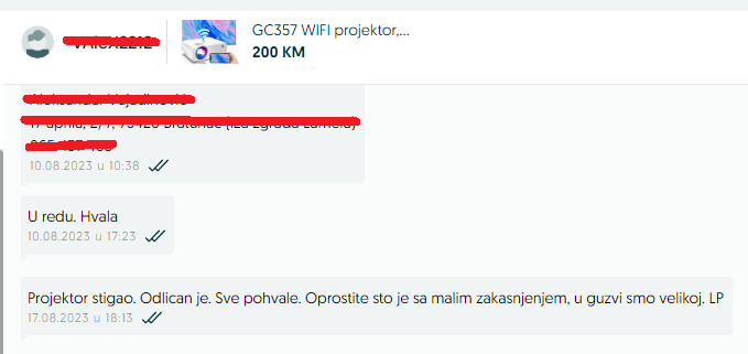 ABOX GC357 WIFI projektor, native 720p, HDMI, VGA, mobitel