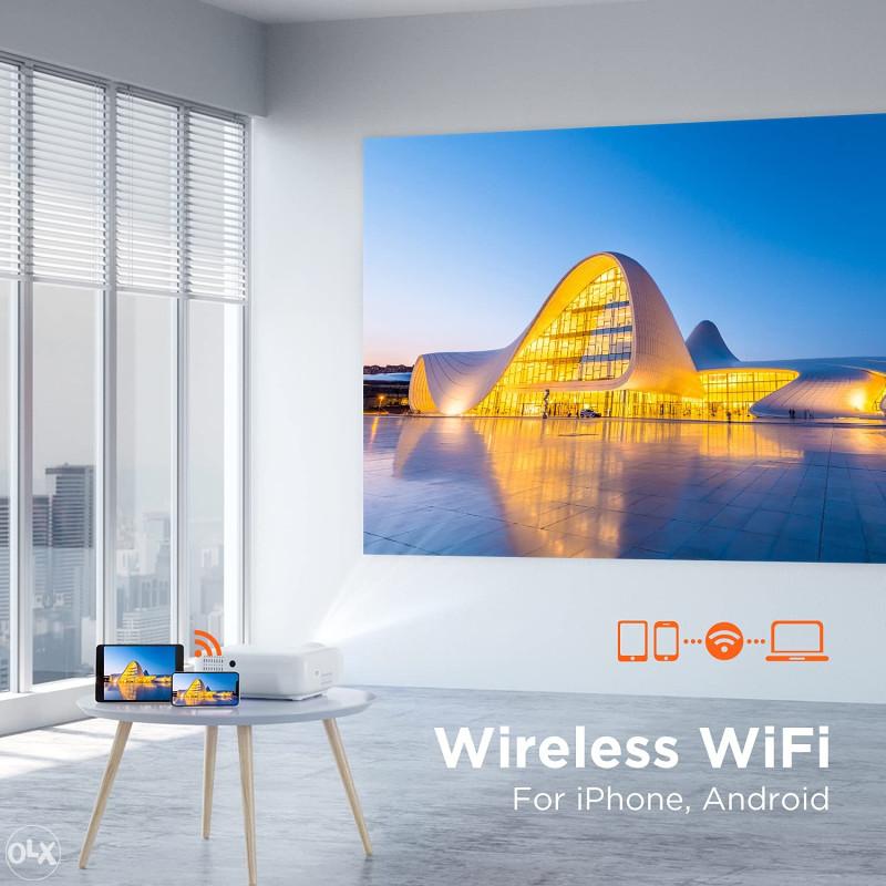 ABOX GC357 WIFI projektor, native 720p, HDMI, VGA, mobitel