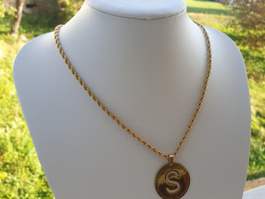 Ženska ogrlica s privjeskom, hirurški čelik