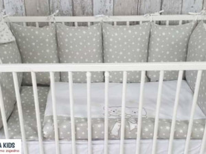 Ogradica ograda za krevetac za bebe posteljina NOVO