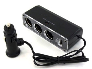Trostruki Auto Razdjelnik za Upaljač sa USB-om