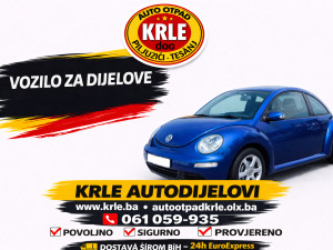 VW BEETLE BUBA 1.9 TDI 2004 DIJELOVI KRLE AUTOOTPAD AUTO OTPAD