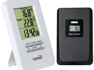 Vremenska stanica sa satom i bež. vanjskom jedinicom