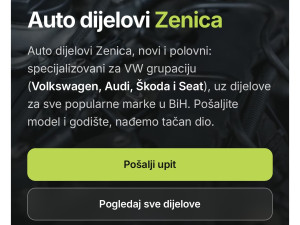 PRODAJA ORIGINALNIH POLOVNIH AUTO DIJELOVA WAGEN