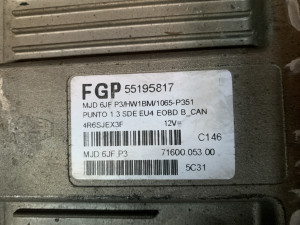 Kompjuter motora Fiat Punto (fotografija 4)