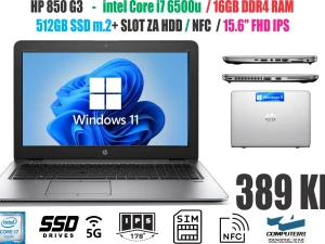 LAPTOP i7 6500 /16GB DDR4/ 512GB SSD/15.6" FHD/ WIN 11
