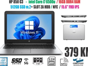 LAPTOP i7 6500 /16GB DDR4/ 512GB SSD/15.6" FHD/ WIN 11