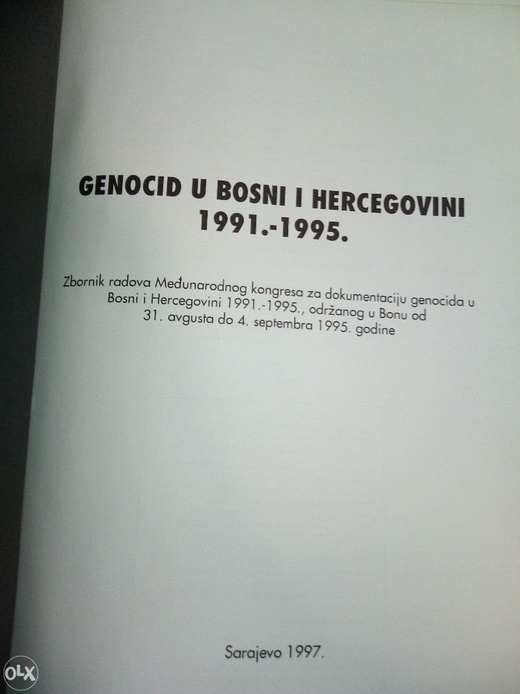 Smail Čekić GENOCID u Bosni i Hercegovini 1991-1995 Zbornik radov
