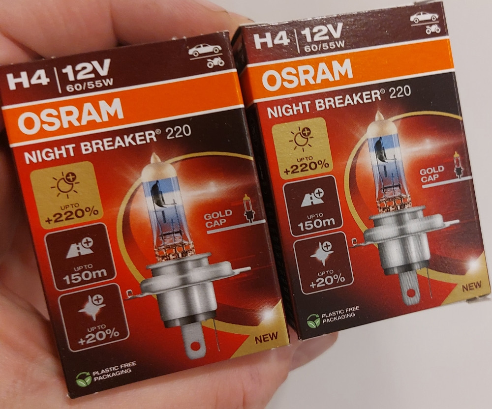 OSRAM NIGHT BREAKER 220 H7 H4 H11  +220% jače svjetlo  MODEL 2025