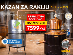 Kazan za rakiju sa kilerom EXCLUSIVE 160 L Subotica