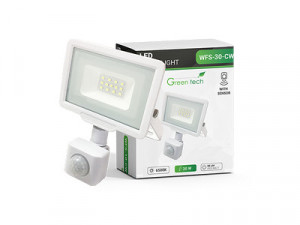 Led reflektor 30W sa senzorom Bijeli Green Tech