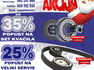 AKCIJA SET KVAČILA DO -35% VELIKI SERVIS -25%