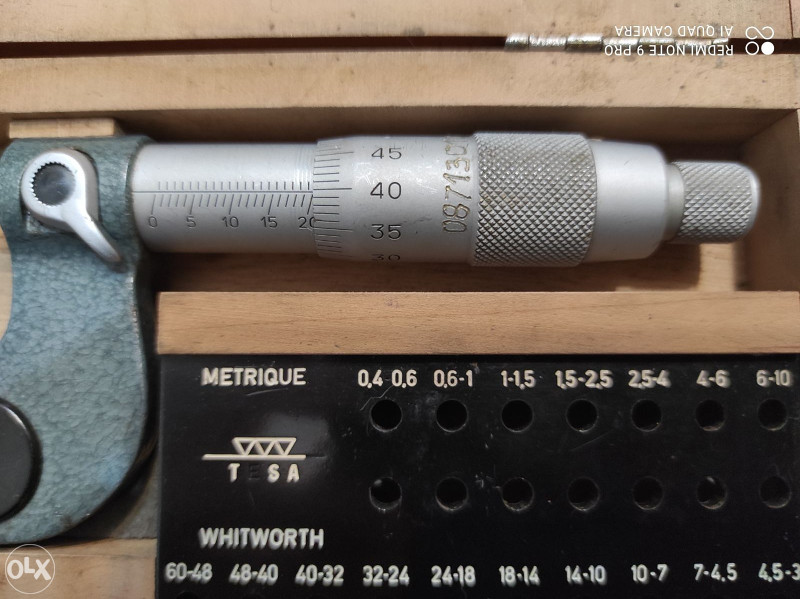 TESA Mikrometar za navoje 0-25mm
