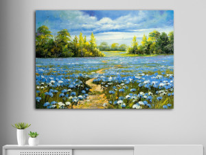 Canvas slika - Priroda, Šumsko cvijeće, Ulje, Print