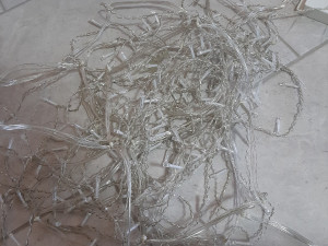 LED lampice Ledenice novogodišnje viseće u boji