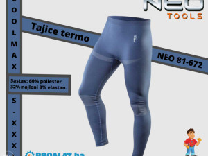 NEO Tajice termo COOLMAX S-XXXL 81-672
