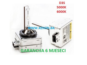 D3S XENON SIJALICE SET OLLO 5000K 6000K XENON.BA |XEN SIJ D3S|