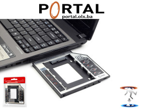 SSD HDD Caddy za laptope, univerzalni 9,5mm, GEMBIRD