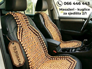 Masazer za auto drvene kuglice sjediste presvlaka