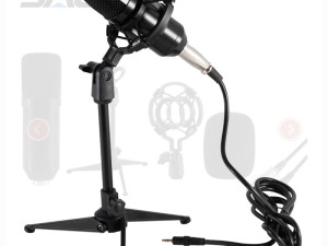 Mikrofon, studijski, sa postoljem, 3.5 mm, 2.4 met.