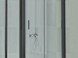 A70260 DUAL/kabina 120x90x190x5mm 2F 1V CRNI PROFIL