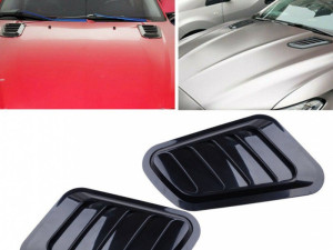 Vent grill univerzalni resetka hauba crna plastika GG