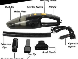 Usisivač za auto / 12V / sa 5 nastavaka