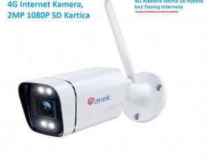 4G Internet Kamera, WIFI AP 2MP 1080P  SD Kartica