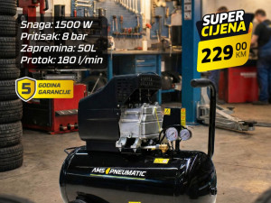 KOMPRESOR ZRAKA 50l AMS PNEUMATIC BLACK FRIDAY