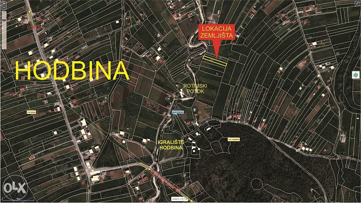 Hodbina, zemljište i prizemni objekat