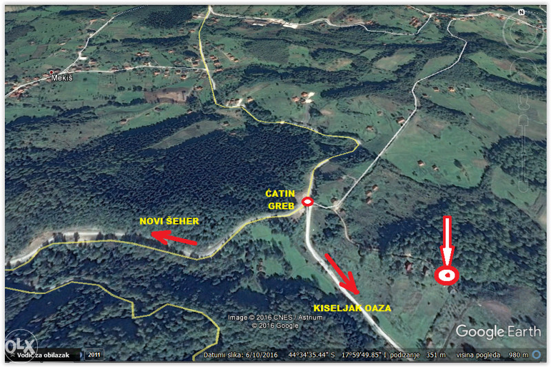 PLAC 1300 m2- Ćatin greb-KISELJAK Tešanj 2