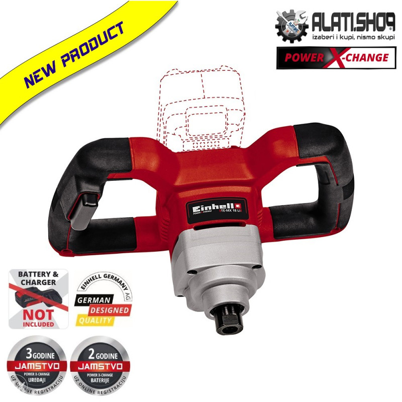 EINHELL TE-MX 18 LI SOLO PXC AKU MJEŠALICA MIXER (4258760)