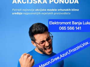 AKCIJA klima Gree 12 sa ugradnjom od 1200KM Elektromon Banja Luka