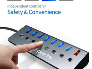 LB Parts USB 3.0 Hub 8 Port PC Multi USB Splitter