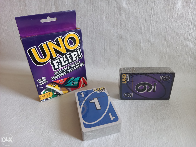 UNO FLIP karte / 1 Paket = 2 Špila / NOVO