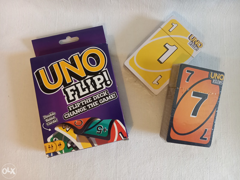UNO FLIP karte / 1 Paket = 2 Špila / NOVO