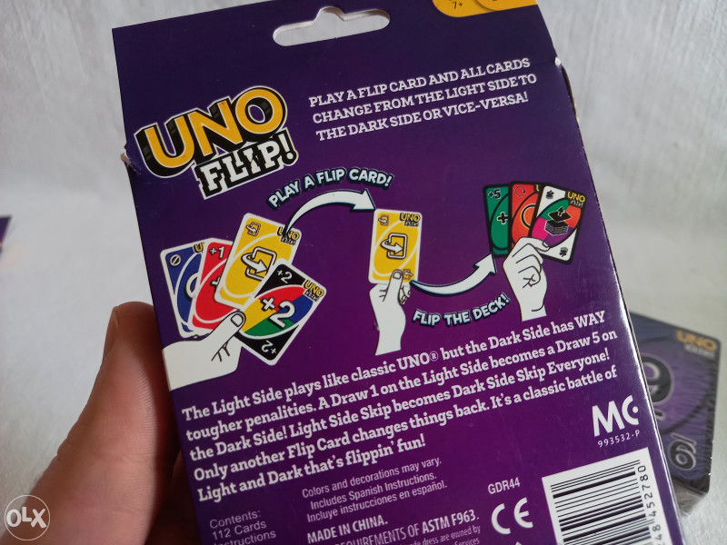 UNO FLIP karte / 1 Paket = 2 Špila / NOVO